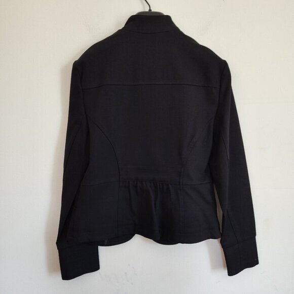 Ladies Petite SZ PM Inc Black Military Style Jacket - Picture 3 of 4